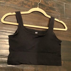 H&M active square neck crop top